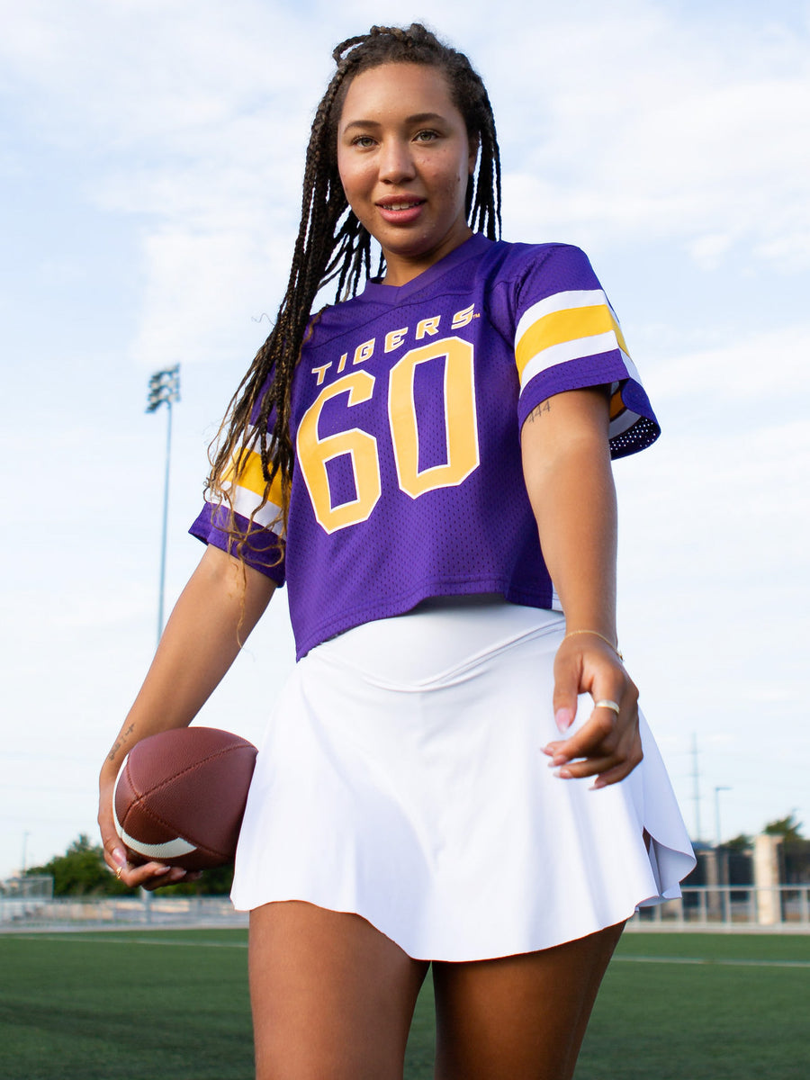 LSU - Mesh Fashion Football Jersey - Purple – Established and Company