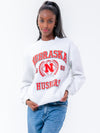 University of Nebraska - Vintage Crewneck Sweatshirt - Ash Grey