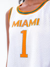 University of Miami - Women's Mesh Basketball Jersey - White