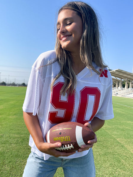 University of Nebraska - Boyfriend Jersey - White