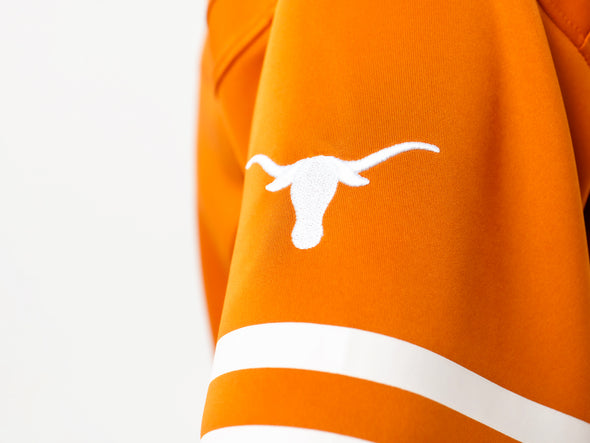 University of Texas - Zip-Up Cropped Fashion Football Jersey - Burnt Orange