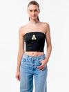 Appalachian State - The Embroidered Stadium Tube Top - Black