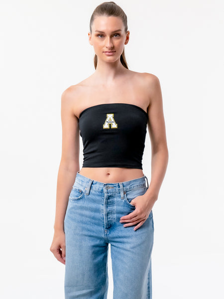 Appalachian State - The Embroidered Stadium Tube Top - Black