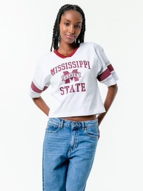 Mississippi State - Vintage Jersey Tee - White