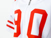 University of Nebraska - Zip-Up Cropped Fashion Football Jersey - White