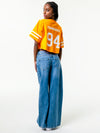 University of Tennessee - Zip-Up Cropped Fashion Football Jersey - Orange