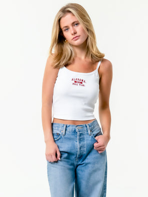 University of Alabama - The Sideline Tank Top - White