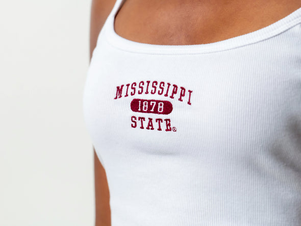 Mississippi State - The Sideline Tank Top - White