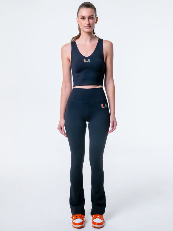 University of Miami - The Campus Rec Flare Legging - Black