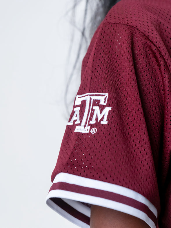 Texas A&M - Mesh Fashion Pullover Jersey - Maroon