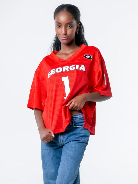 University of Georgia - Boyfriend Jersey NIL #1 Trevor Etienne  - Red / Etienne