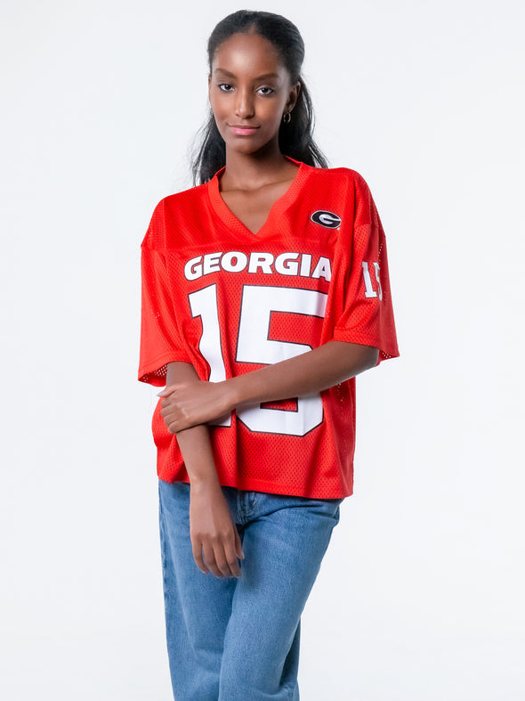 University of Georgia - Boyfriend Jersey NIL #15 Carson Beck  - Red / Beck