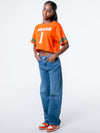 University of Miami - Cropped Jersey Tee - Orange