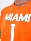 University of Miami - Cropped Jersey Tee - Orange