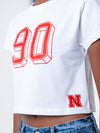 University of Nebraska - The Tip Off Graphic Baby Tee - White