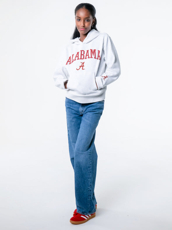 University of Alabama - Half Court Hoodie - Ash Grey