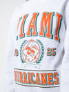 University of Miami - Vintage Mascot Crewneck Sweatshirt - Ash Grey