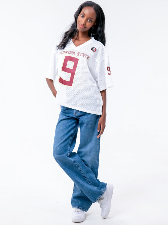 Florida State - Boyfriend Jersey NIL #9 Lawrance Toafili - White