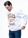 University of Texas - Vintage Crest Crewneck Sweatshirt - Ash Grey