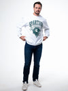 Michigan State University - Vintage Football Crewneck Sweatshirt - Ash Grey