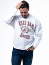 Texas A&M - Vintage Crest Crewneck Sweatshirt - Ash Grey