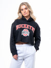 Ohio State University- Campus Rec Cropped Hoodie - Black