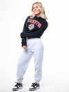 Ohio State University- Campus Rec Cropped Hoodie - Black