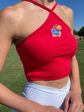 University of Kansas - The Touchdown Tank Top - Red